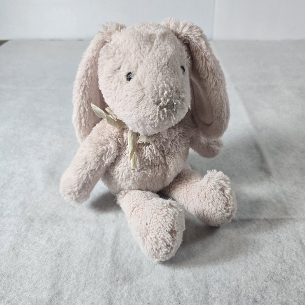 Pottery Barn Kids Pink Bunny Rabbit PBK 12" Plush Stuffed Animal Lovey Lovie‎